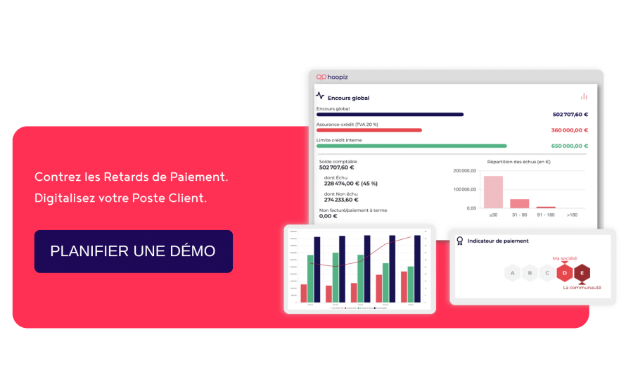 Contrez les retards de paiement. Digitalisez votre poste client avec Hoopiz