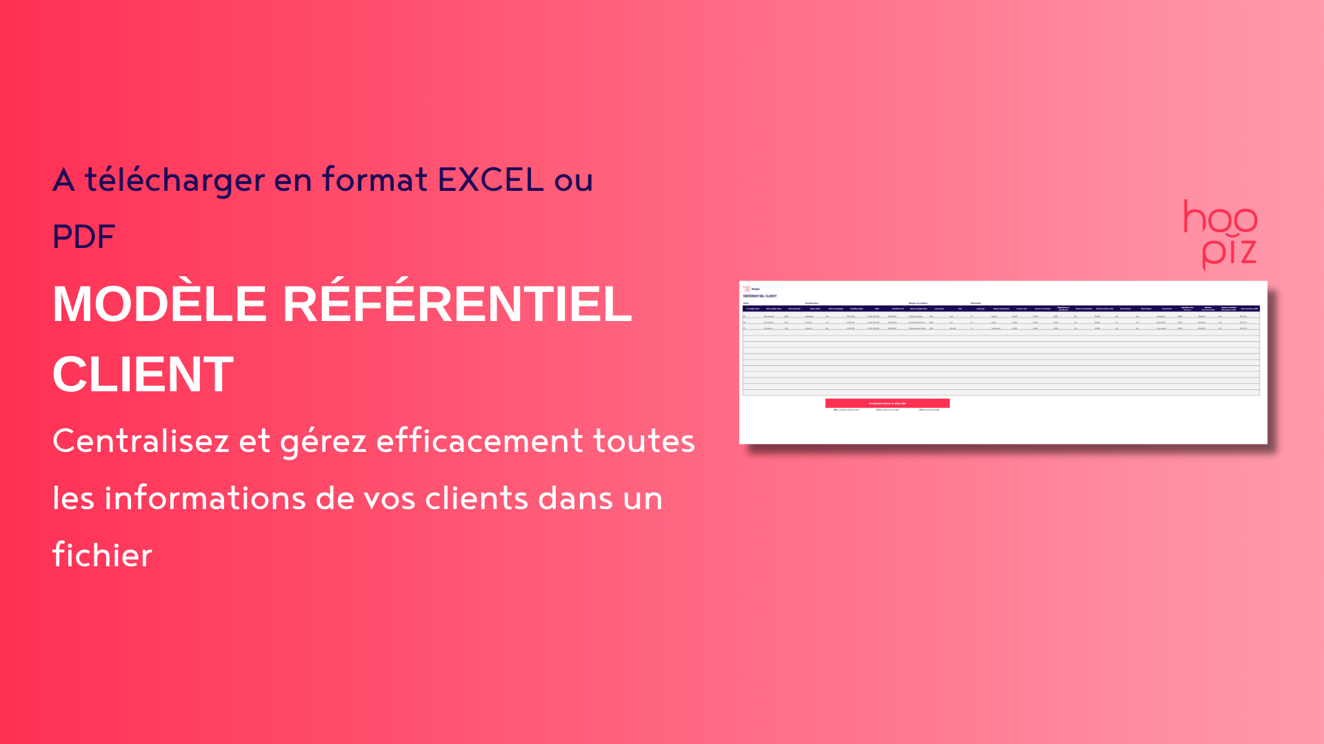 Modèle référentiel client par Hoopiz